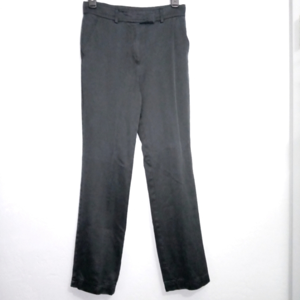 Emporio Armani Italy Silk High Rise Button Zip Trousers Pants Approx US 4